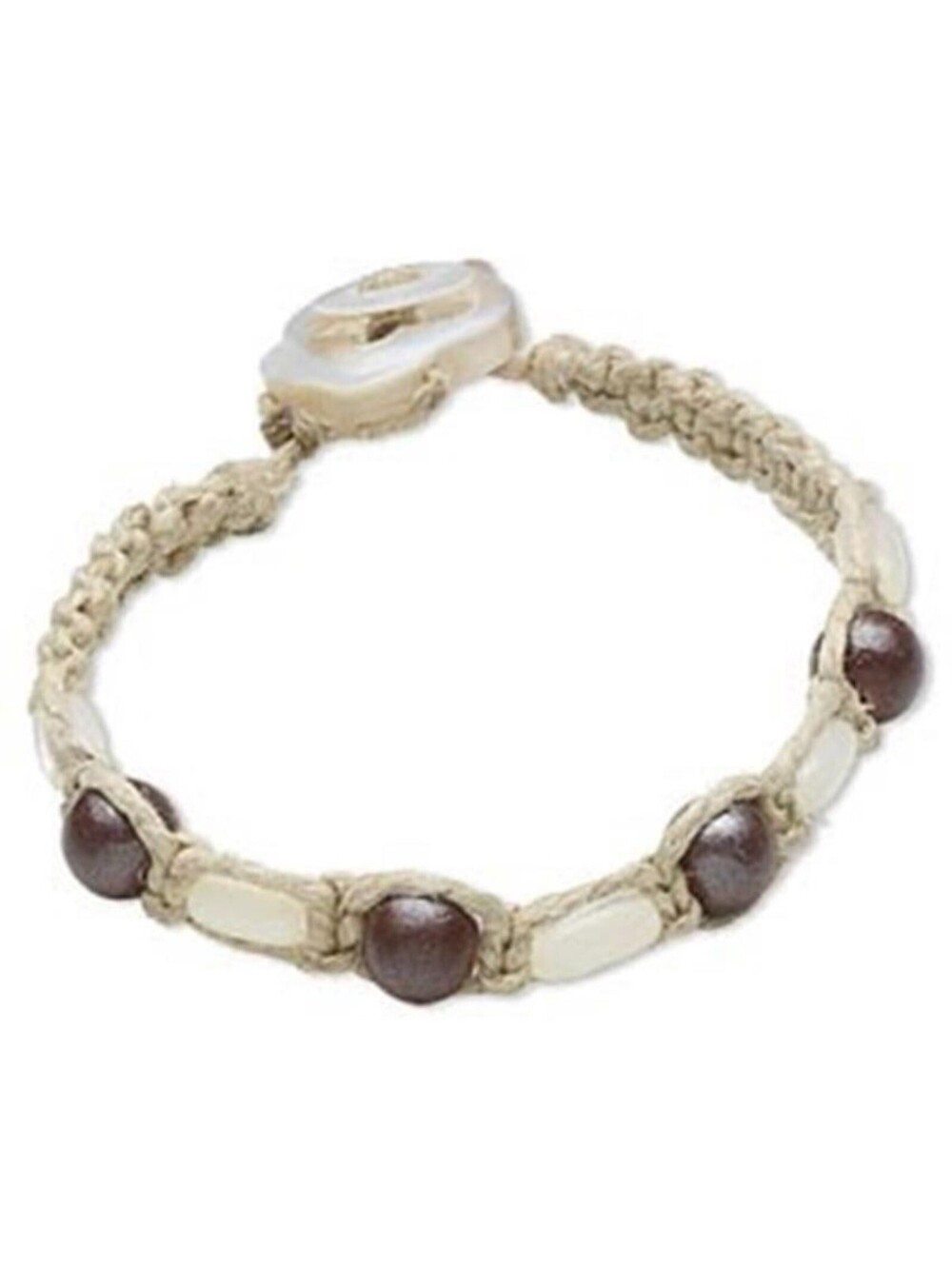 Handcrafted Philippines Trocha Shell Tambabawod Wood and Cabibe Shell Bracelet